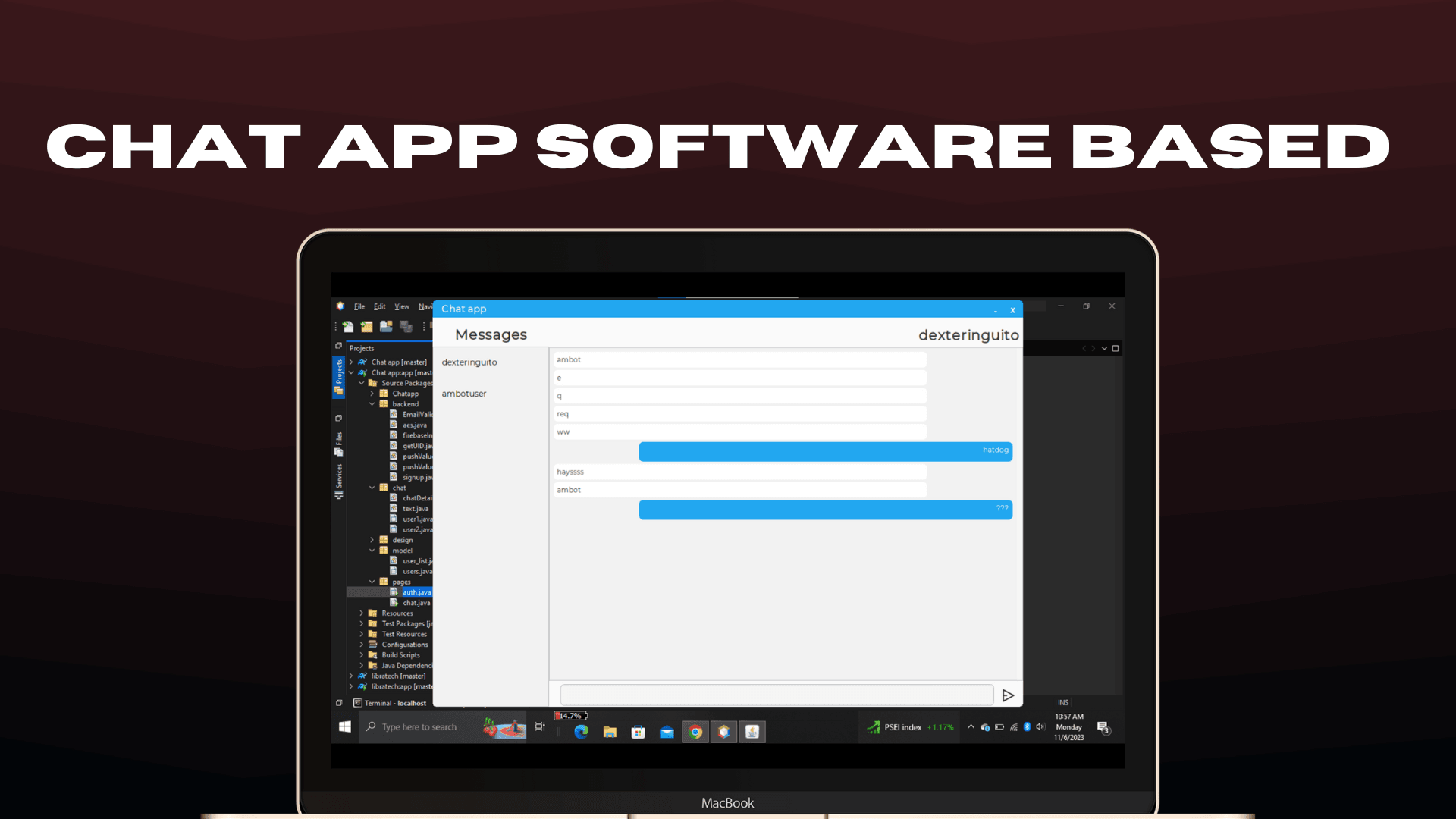 Preview of Chat Desktop App
