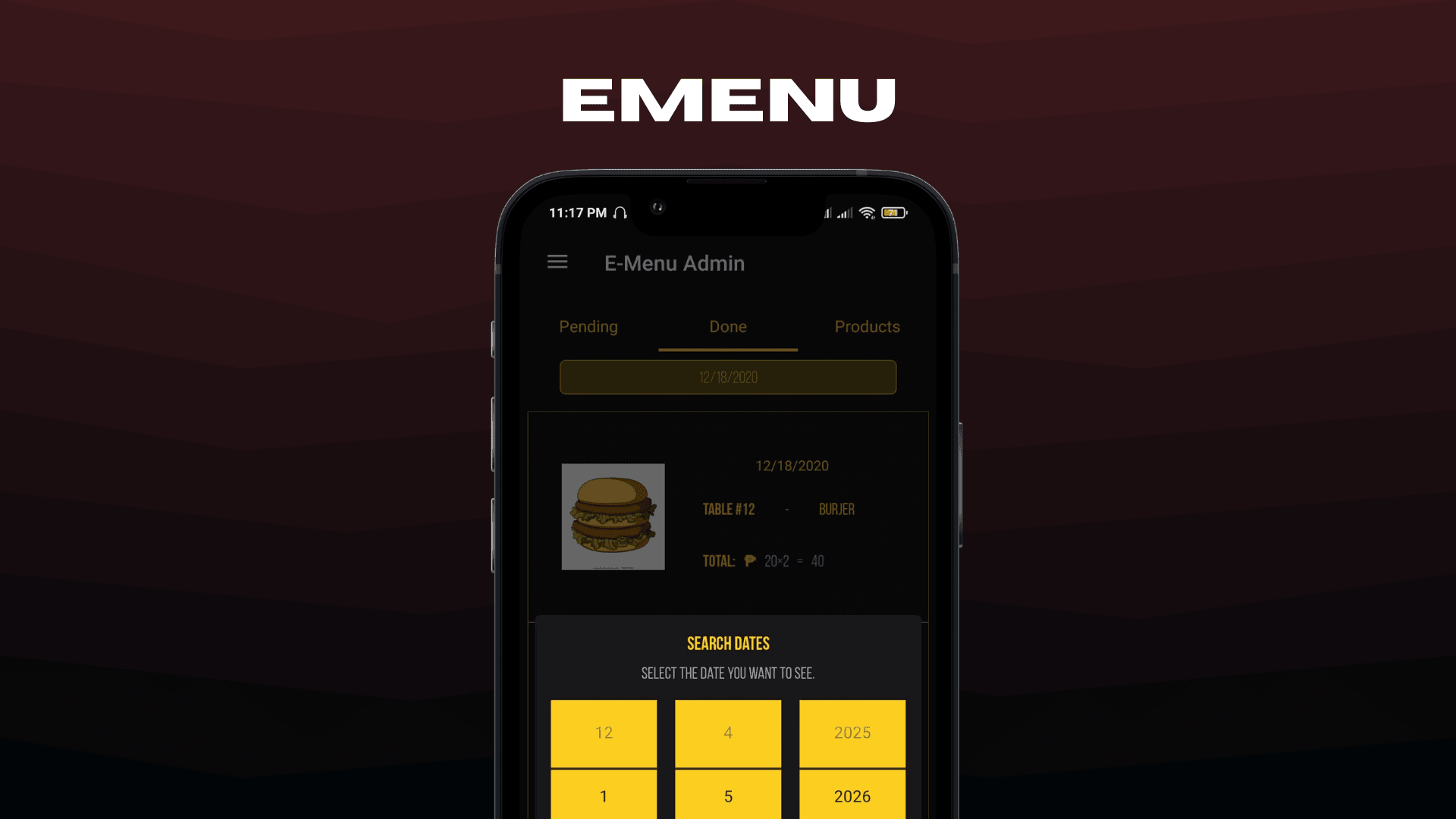 Preview of EMenu