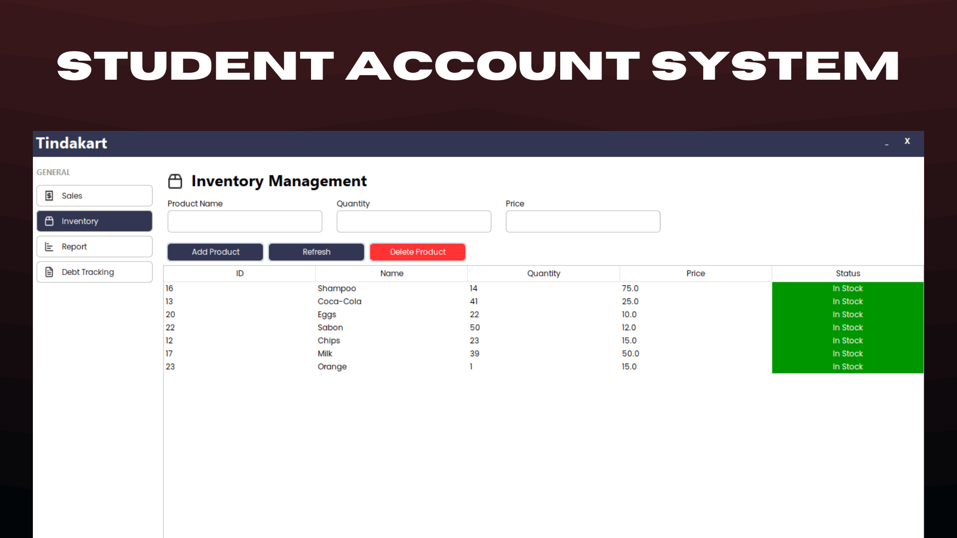 Preview of Student Management